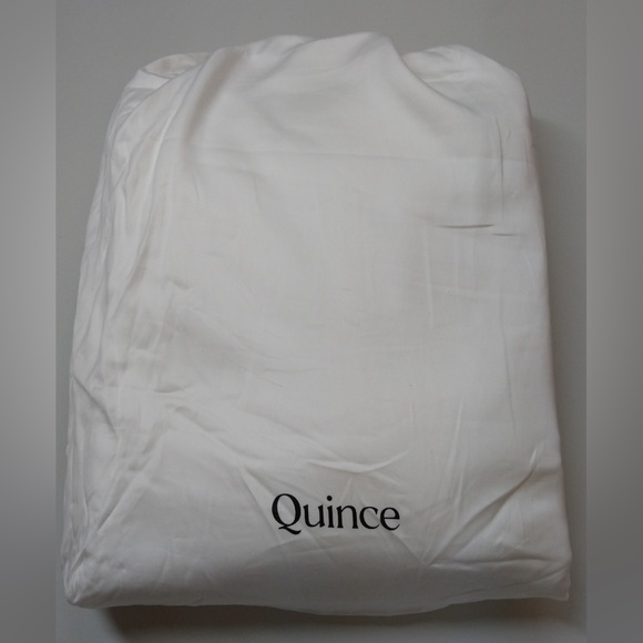 NWOT QUINCE Giza Cotton Sateen Sheet Set Cal King White 9516 - Picture 4 of 10